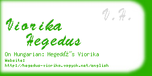 viorika hegedus business card